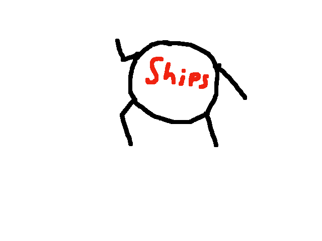 The ships ball has grown legs! YES!