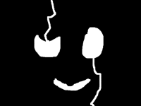 Gaster face black