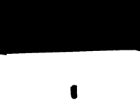 Blob in black and white