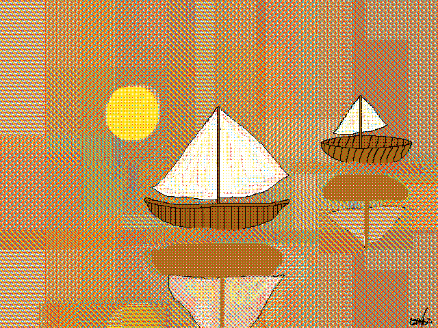 Boats in the ocean