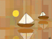 Boats in the ocean