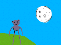 Hambo on the moon