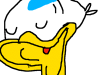 Wink Donald duck