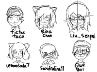 Sketches of my best friends <3
