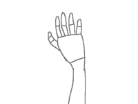 Sketch of a hand for lolo_princess