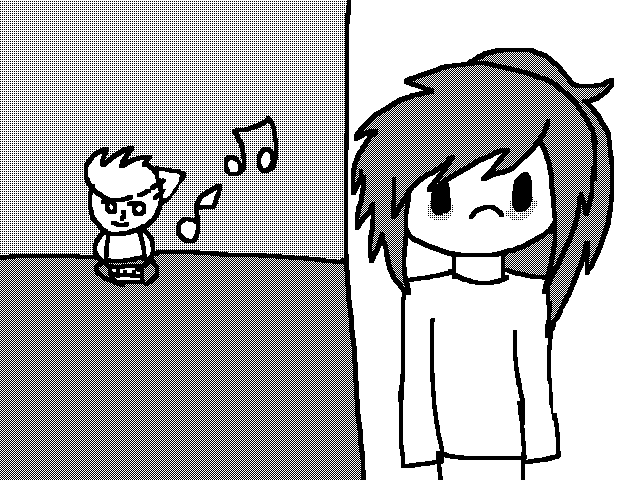 When she plays the piano all night