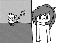 When she plays the piano all night