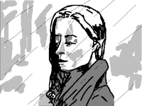 Girl and rain