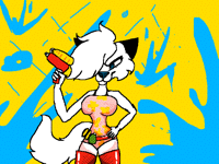 Art trade with @wolfie_studios
