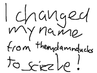 Changed my name