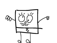 DOODLE BOB CAN DO SQUATS
