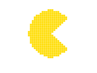 Pac-man pixel art moving 2