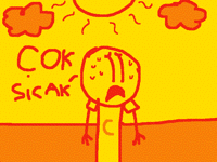 Çok sıcak