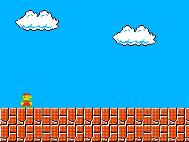 Mario killed by a goomba