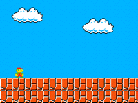 Mario killed by a goomba