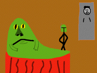 Frozen in carbonate.