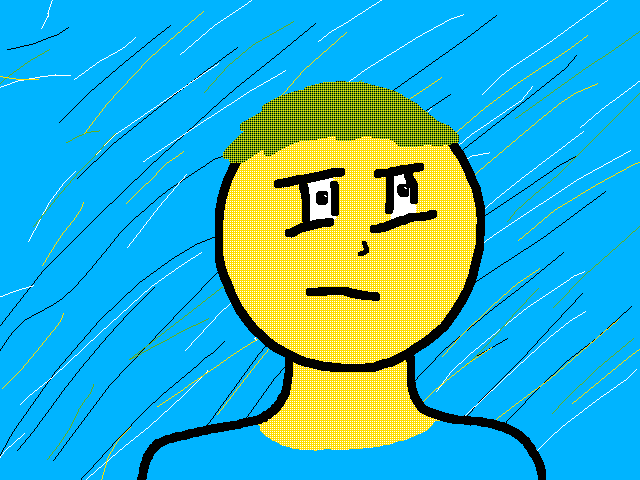 I drew myself terribly...