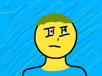 I drew myself terribly...
