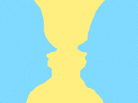 Что вы видите ? Вазу или два лица?