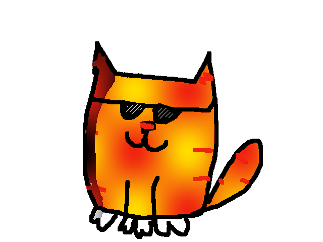 Весёлый кот