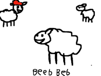 Beeb beeb i'm sheep