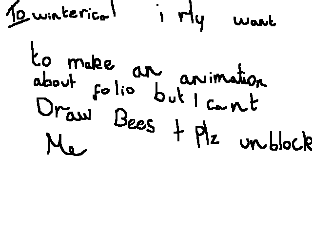 Letter to @winterical