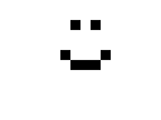 Smiley face pixel art