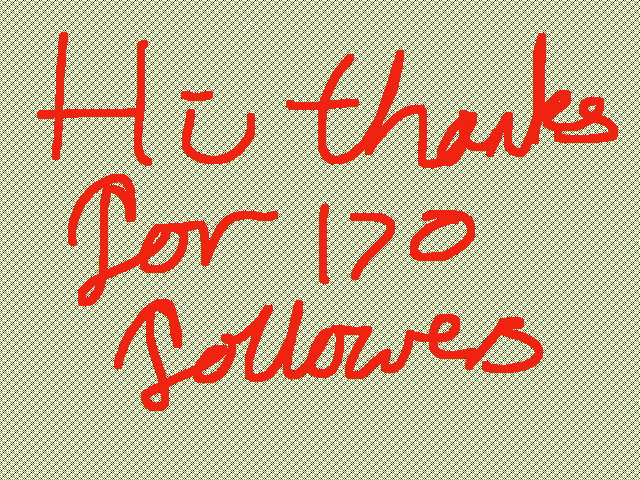 170 followers pixel art