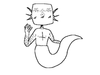 Boy girl mermaid base