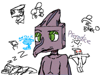 virtue wanted to draw her nerdy lil bird