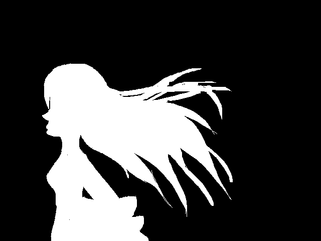 The girl with wind