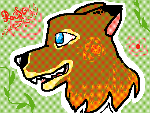 My first drawing of a wolf