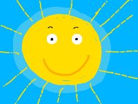 let the sun shine / simple animation #5