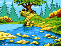 Across the water