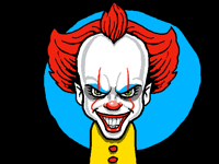 Pennywise in the mirror