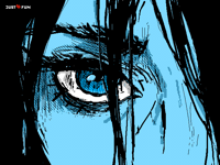 blue-eyed  girl