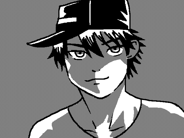 Boi with cap - a sketch