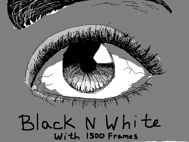 Black & White 1500 frames