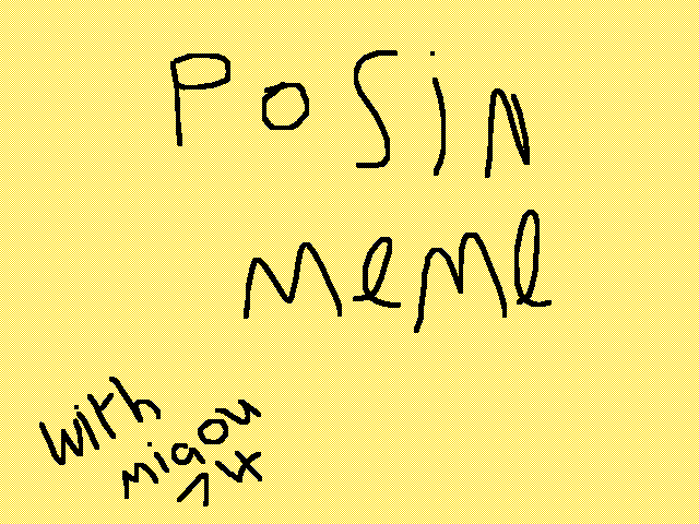 Posin meme with miaou74