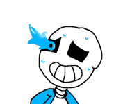 My first drawing of sans