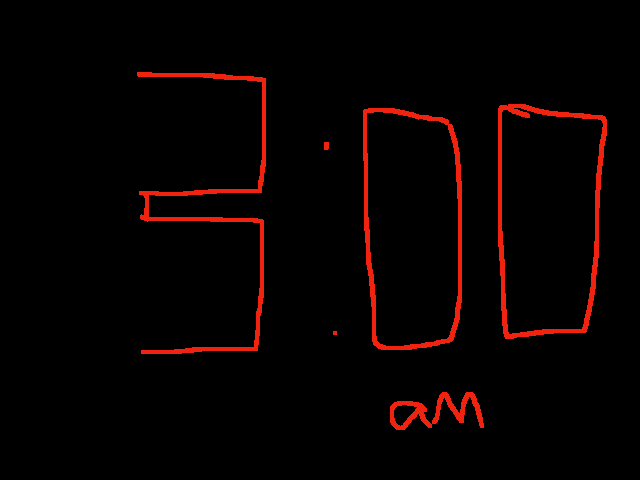 3:00 am O-O'