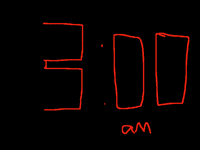 3:00 am O-O'