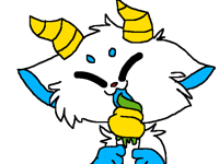 Eating ice cream