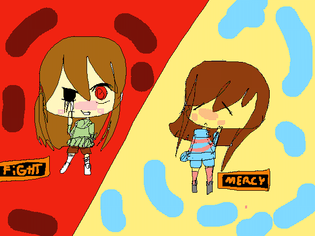 Chara and frisk