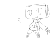 My undertale monster ( very bad )