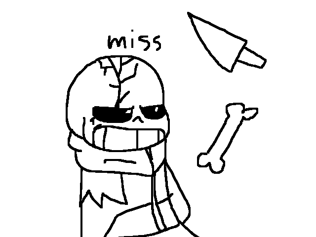 Here's a little doodle of massacre sans