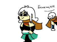 Human girl ink requested by AC_Blacklight