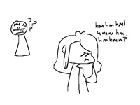 So I have a habit of humming my thoughts out loud-