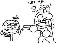 When it's 3 am and u feel tired but ur brains like
