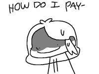 When Im at the cashier just to buy 2 water bottles